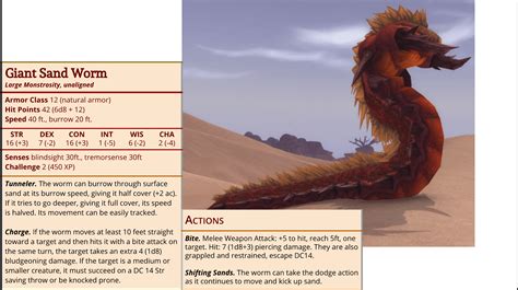 sand worm 5e|dnd 5e giant worm.